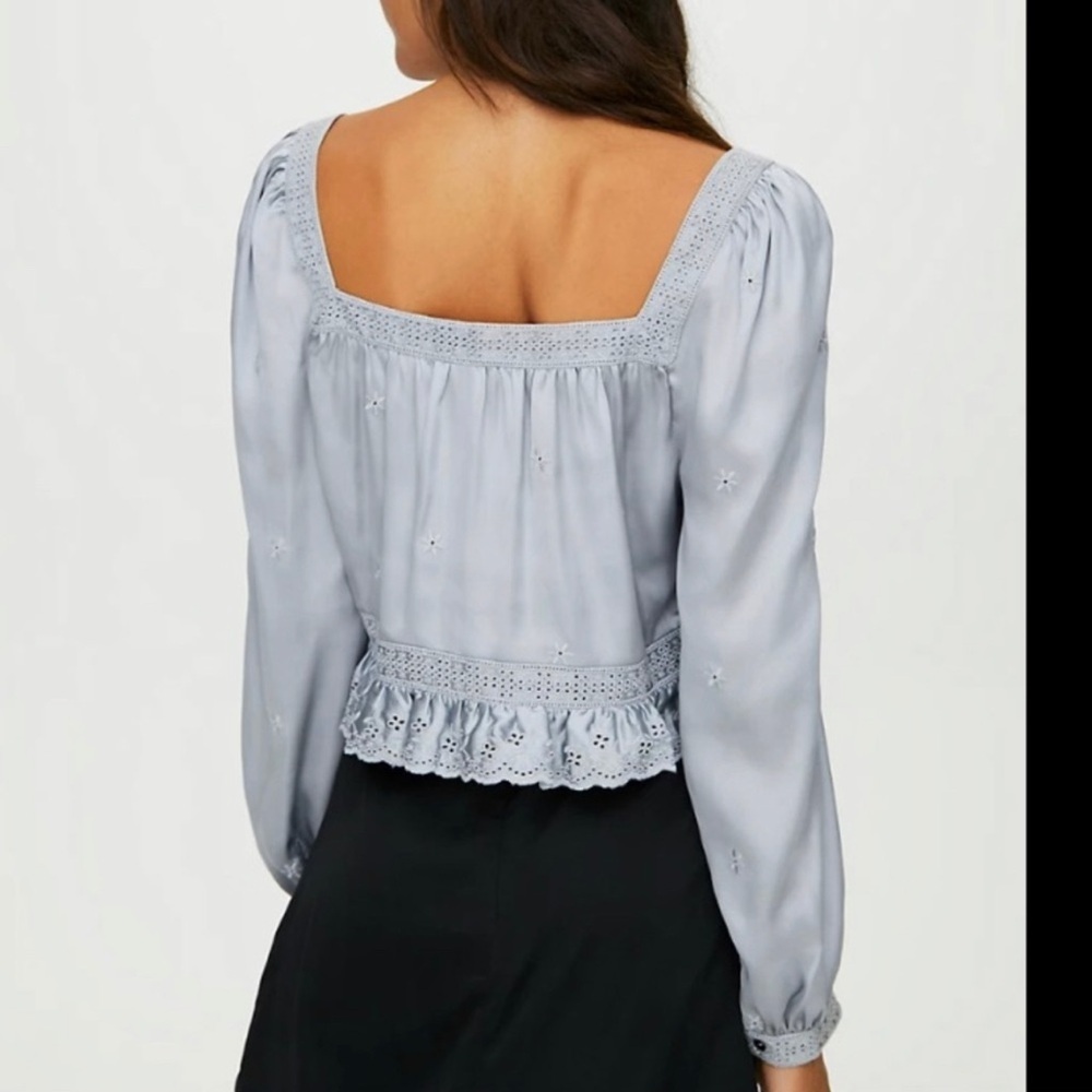 ⭐️SOLD⭐️ NWOT Aritzia Sunday Best May Day Blouse in Black L - Picture 5 of 8